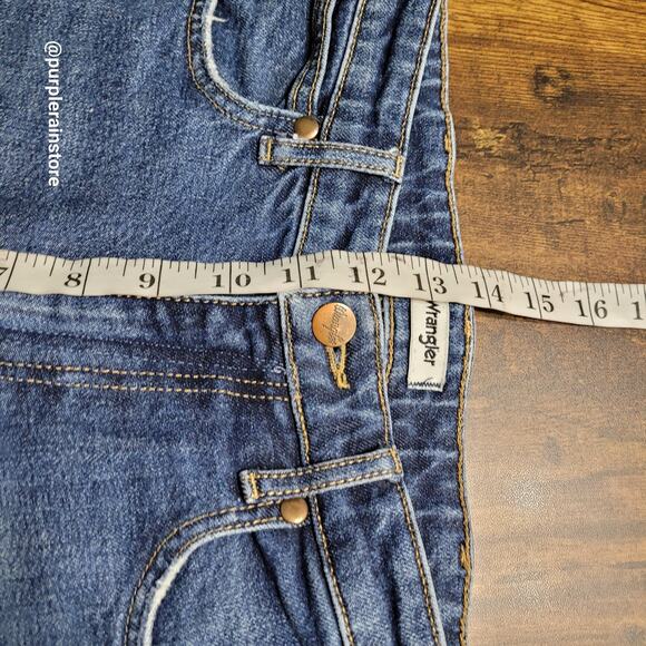 Vtg Wrangler Jeans 28x36 Westward Bootcut High Rise Medium Dark Wash Denim Y2K - Picture 8 of 11